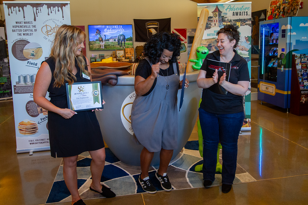 Visit Hopkinsville Receives August 2026 Quality Service Award