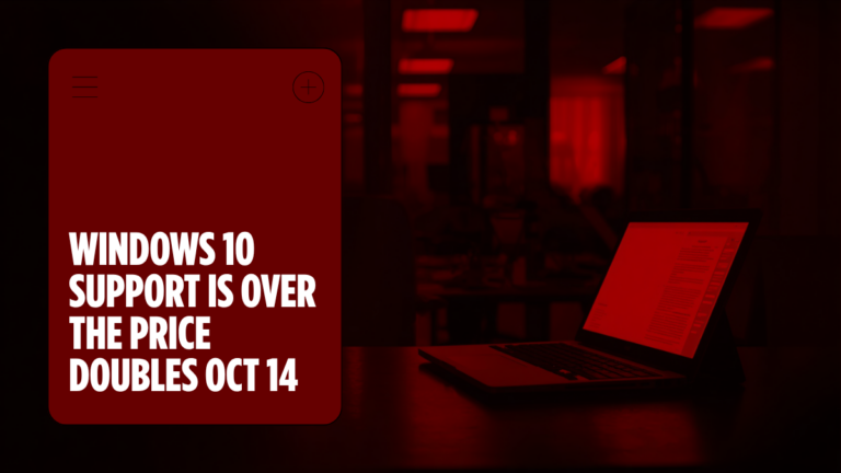 Windows 10 Support Is Over and the Cheap Way Out Expires in October